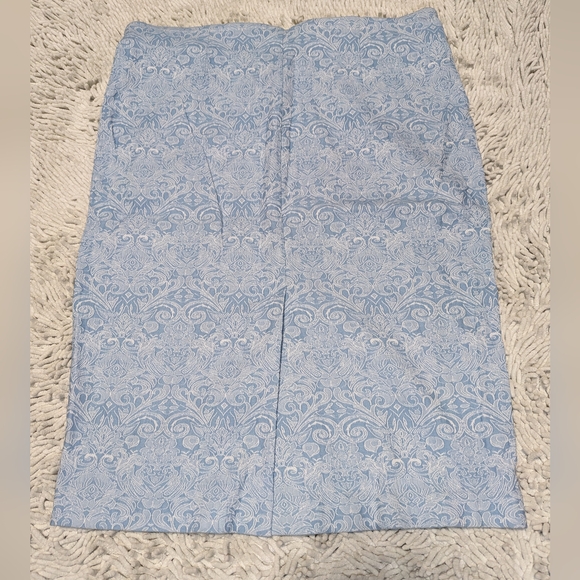Attyre New York Blue Patterned Skirt- Size 14 - Picture 2 of 8